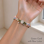 Handmade Lotus Flower S925 Bracelet - Wash Away All Worries