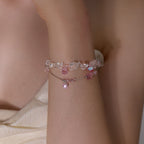 Collier en quartz clair, ras-du-cou superposé, favorisant la chance