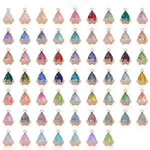 20pcs Diamond Droplets-Golden Base