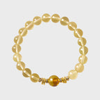 Bracelet de perles de cristal naturel Golden Flow