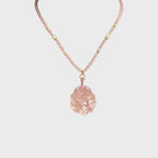 Renard à neuf queues en quartz rose – Charme et protection spirituelle