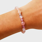 Bracelet en cristal naturel murmure de pétales