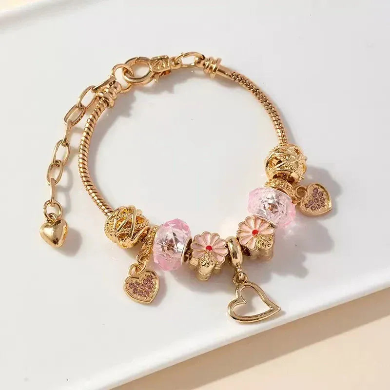 Forever Love Pandora Bracelet-Golden