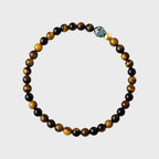 Bracelet Lotus œil de tigre naturel — Paix et bonheur, Chance continue