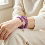 Bracelet « Muguet » en Améthyste naturelle – Sagesse ouverte, Attire les bienfaiteurs