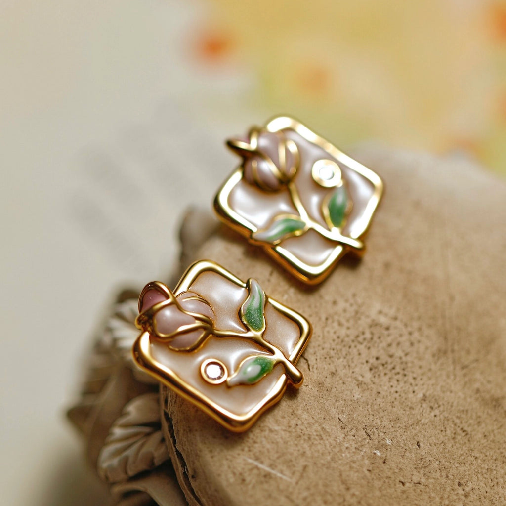 Rose Pink Necklace/Bracelet/Ring/Earrings Set - Sincere Romantic Love