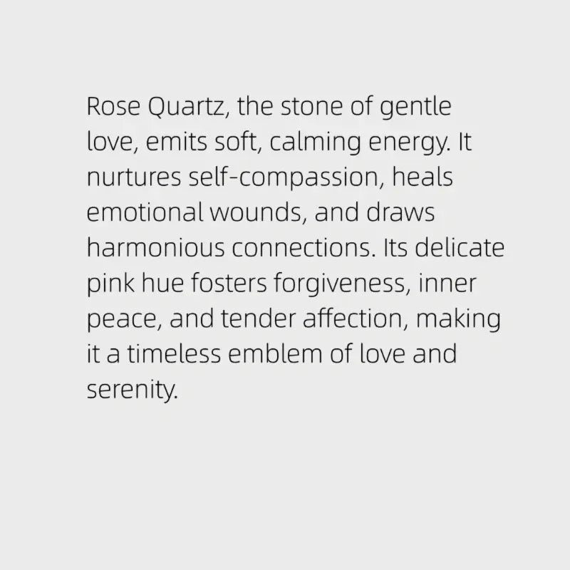 Dewdrop Natural  Rose Quartz Necklace