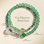 Bracelet de cinabre naturel Renouveau Lotus Rouge