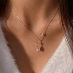 Collier Papillon Goutte de Quartz Rose - Attirez l'Amour et l'Énergie Douce