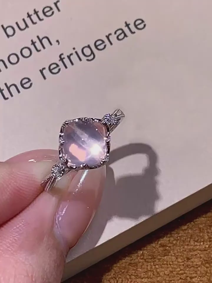 Bague Éclat de Quartz Rose