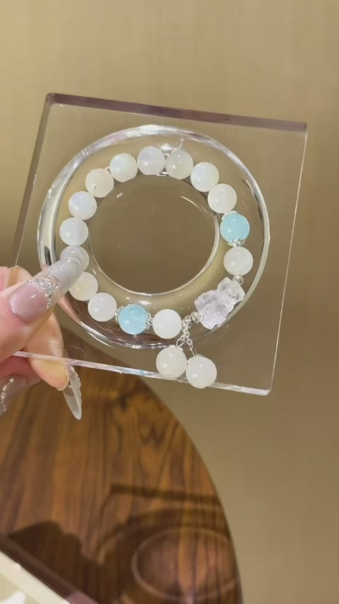 Bracelet « Muguet » en Améthyste naturelle – Sagesse ouverte, Attire les bienfaiteurs