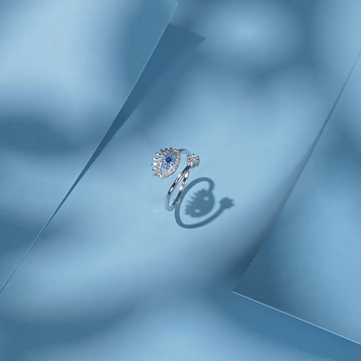 Bague Œil porte-bonheur – Bouclier spirituel pour l'énergie quotidienne