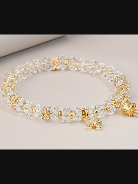 Bracelet de Quartz Clair "Tourneur de Fortune"