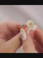 Bague Lotus Vintage Française - S'élever au-dessus de la Négativité et Protéger son Énergie