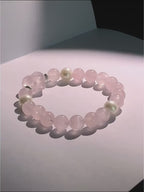 Natural Rose Quartz & Freshwater Pearl Bracelet - True Love Prelude