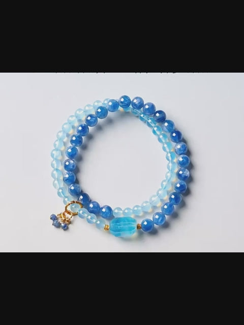 Bracelet aigue-marine Mana Bar