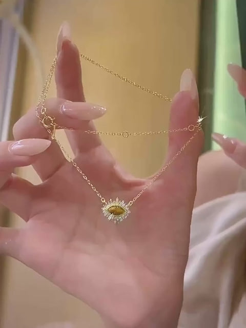 Collier Œil de Tigre naturel mauvais œil - Bloque l'énergie négative et éloigne les mauvais esprits