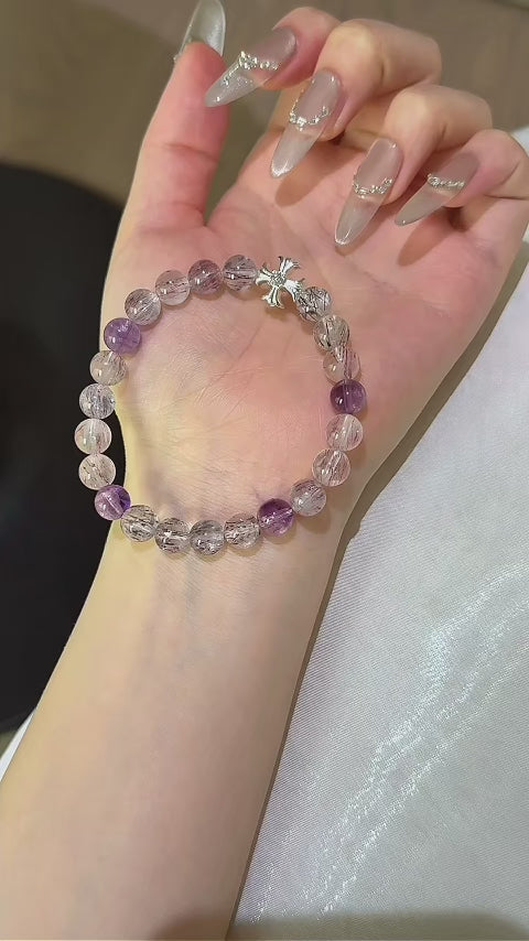 Purple Super‑Seven Bracelet - King of Energetic Crystals