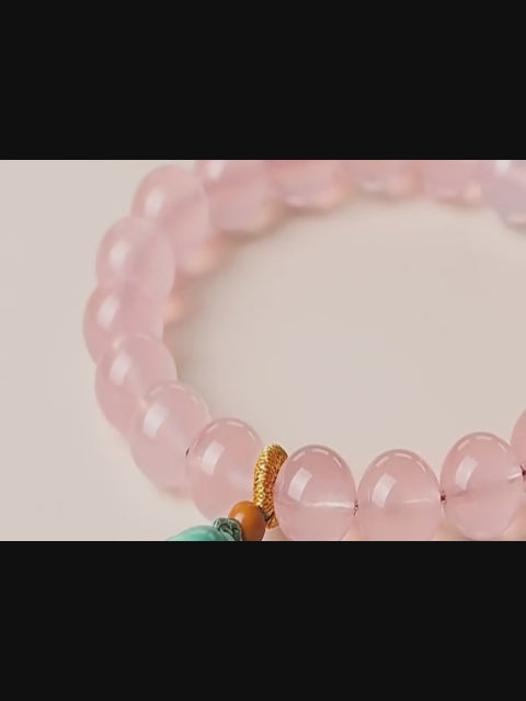 Bracelet en cristal naturel Rose Bliss
