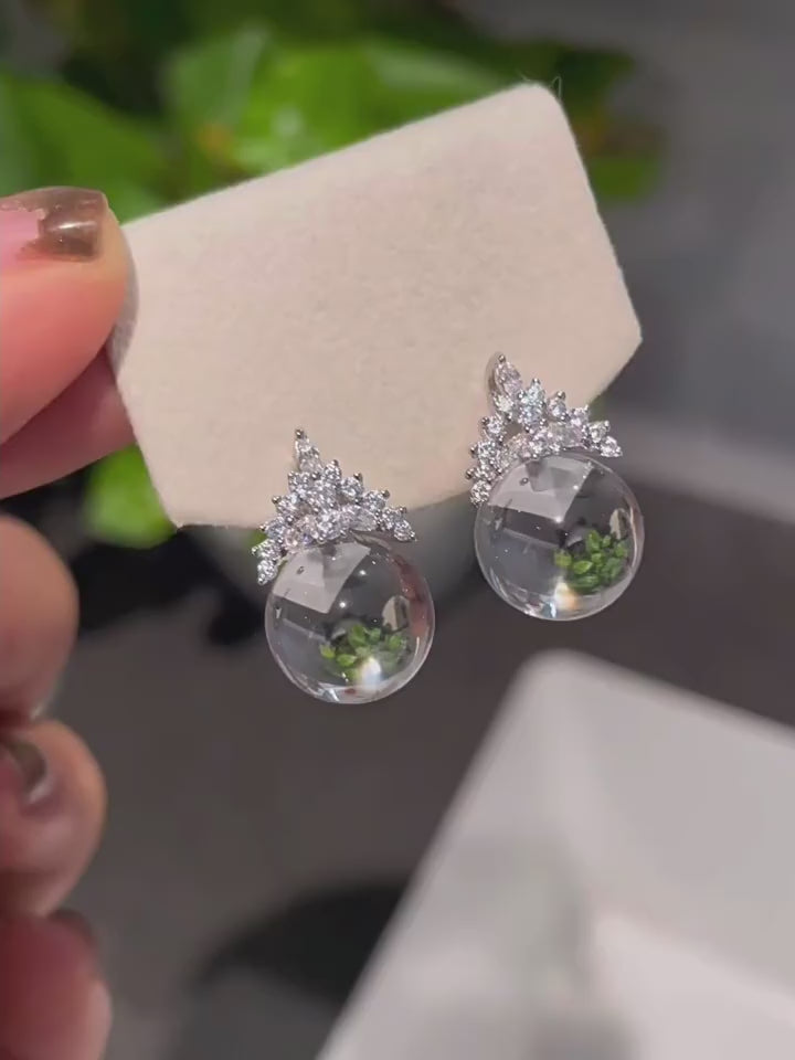 Boucles d'oreilles Luminara Dream en cristal naturel
