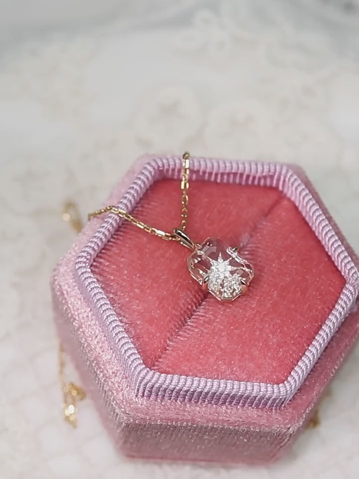 Collier Sakura en jade Hetian