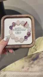 Bracelet « Muguet » en Améthyste naturelle – Sagesse ouverte, Attire les bienfaiteurs
