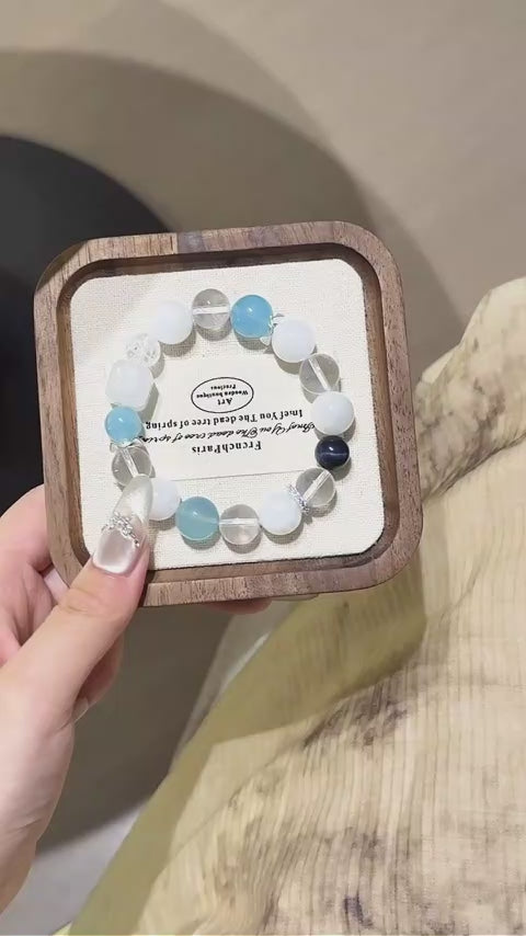 Bracelet « Muguet » en Améthyste naturelle – Sagesse ouverte, Attire les bienfaiteurs