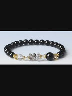 Bracelet en Obsidienne Naturelle Garde de l'Ombre