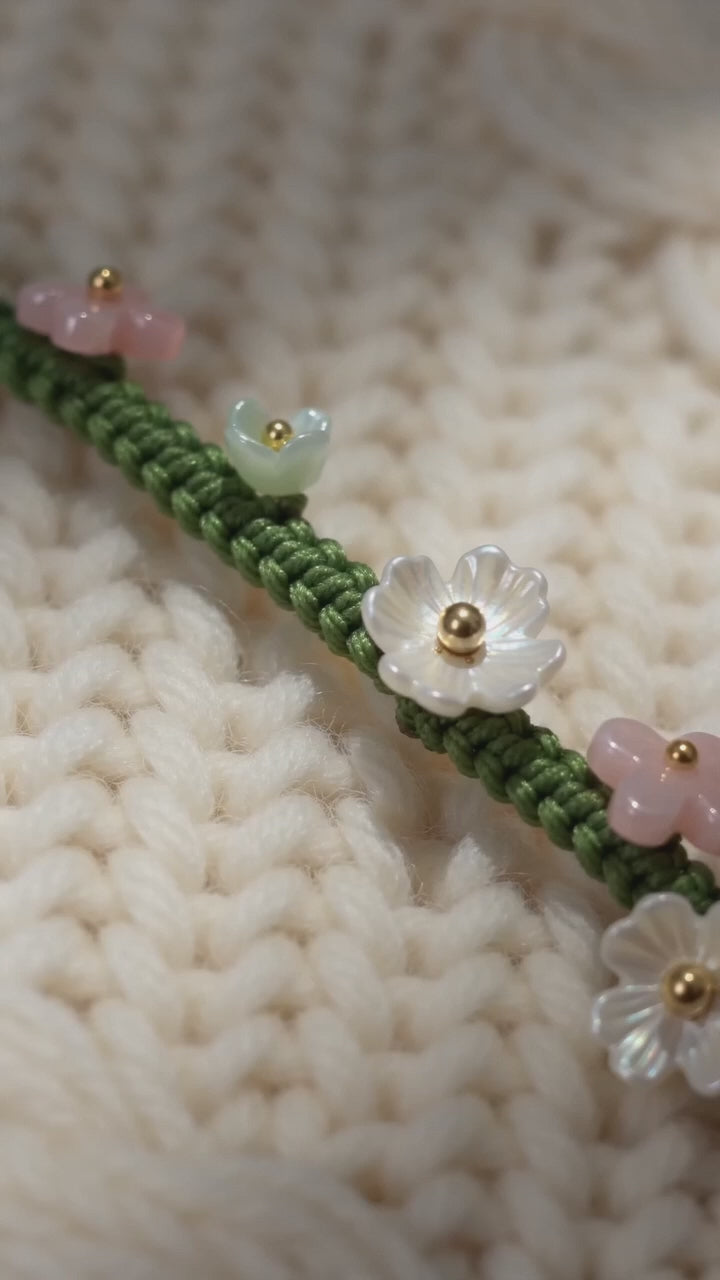 Woven Wreath Fresh Style Bracelet - For Sweet Daily Look