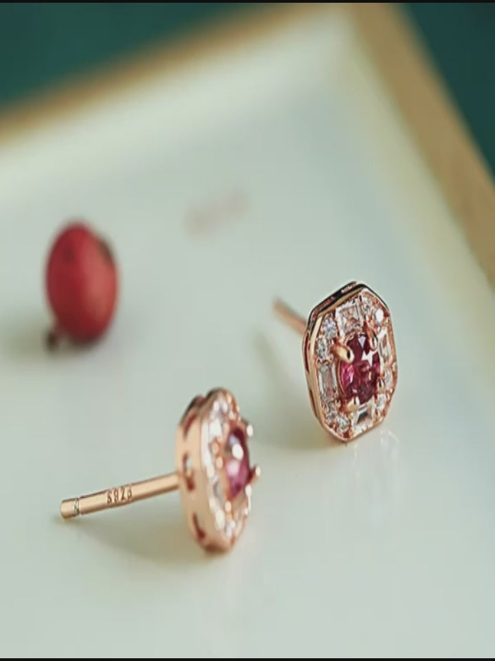 Boucles d'oreilles en cristal naturel « Cœur guéri »