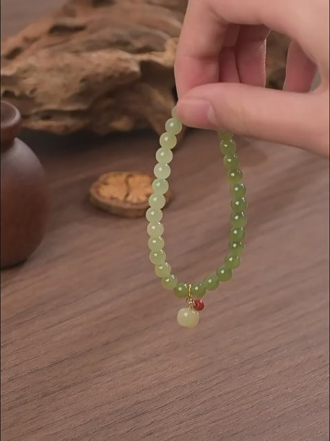 Bracelet Noble Cheval en Jade de Hetian