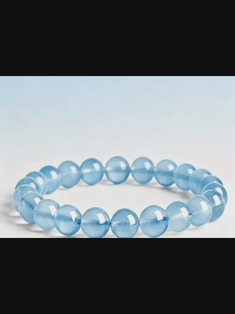 Bracelet en aigue-marine Porte-Bonheur - Sérénité Océane