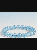 Bracelet en aigue-marine Porte-Bonheur - Sérénité Océane