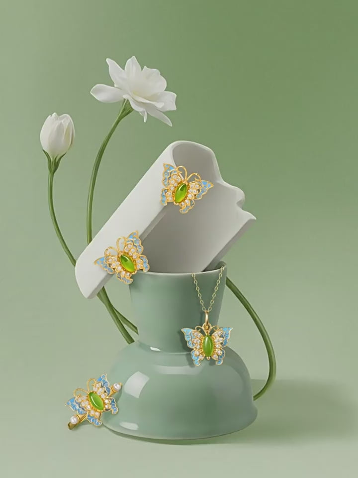 Collier de jade Hetian naturel éclat lunaire