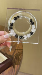 Gold Obsidian & Blue Moonstone Bracelet - Strengthen Personal Aura