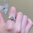 Bague Aigue-Marine Naturelle Rêveuse - Esprit Calme