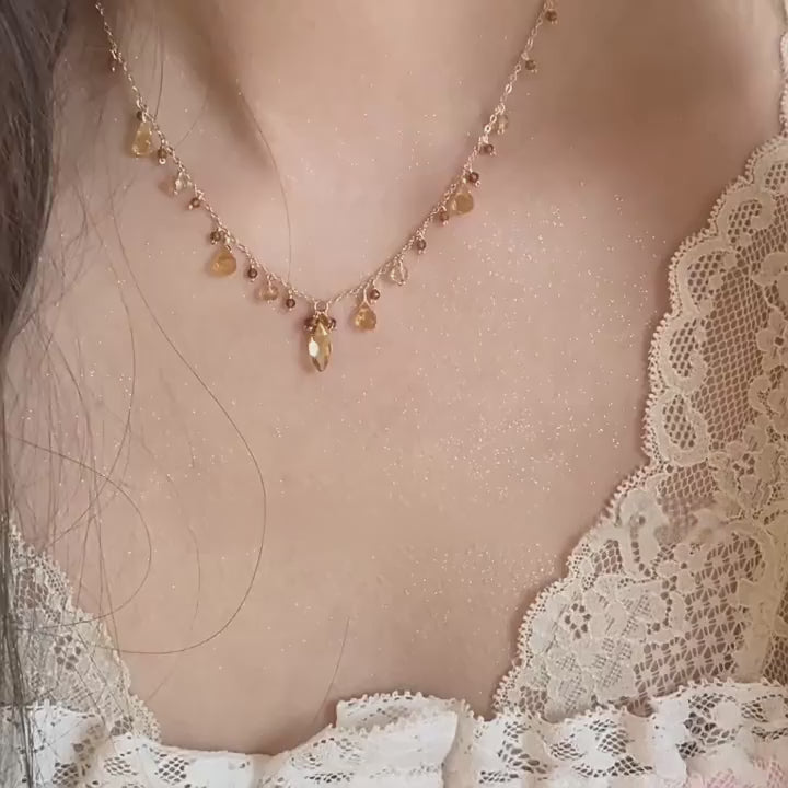 Collier Multi-Citrine – Abondance et Confiance Multipliées