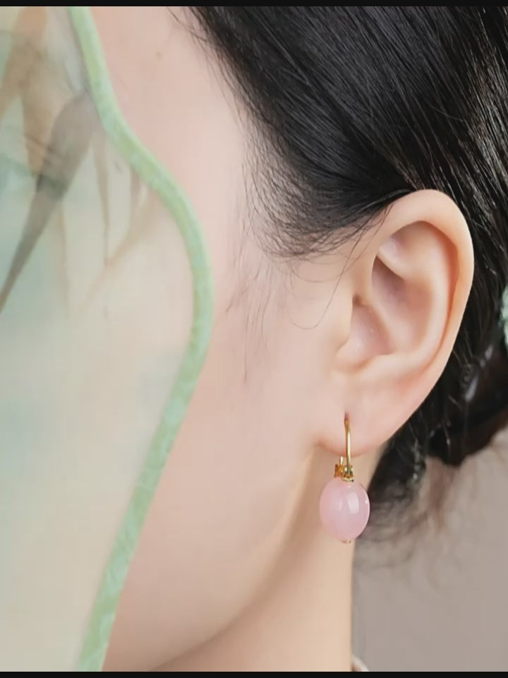 Boucles d'oreilles Nirvana Calm en cristal naturel
