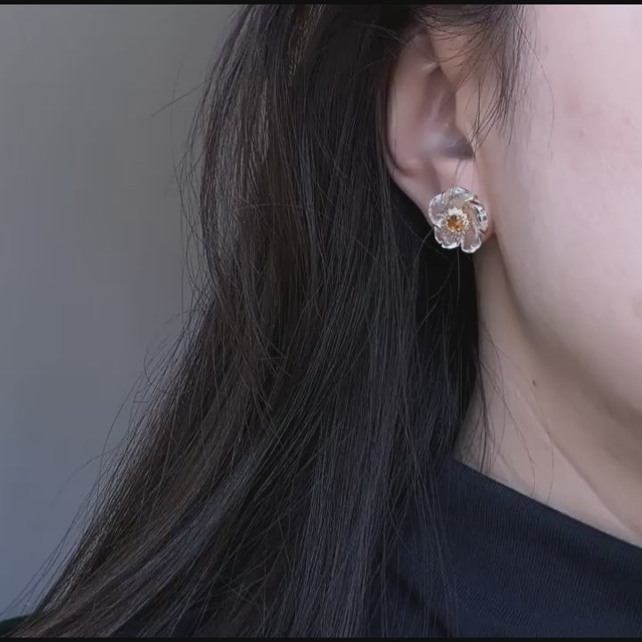Boucles d'oreilles en cristal naturel Lumina Fervor