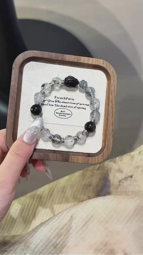Bracelet « Muguet » en Améthyste naturelle – Sagesse ouverte, Attire les bienfaiteurs