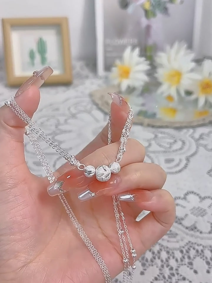 Collier Sakura en jade Hetian