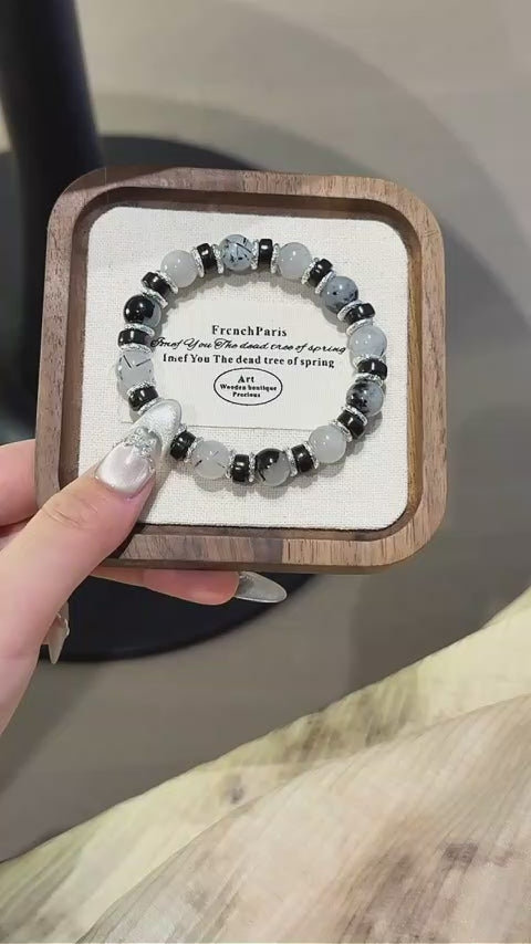 Bracelet « Muguet » en Améthyste naturelle – Sagesse ouverte, Attire les bienfaiteurs