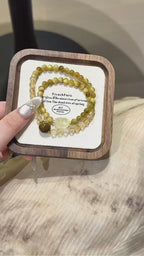 Tiger’s Eye & Yellow Tower Crystal Bracelet