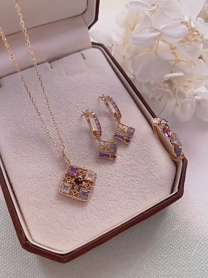 Collier Sakura en jade Hetian