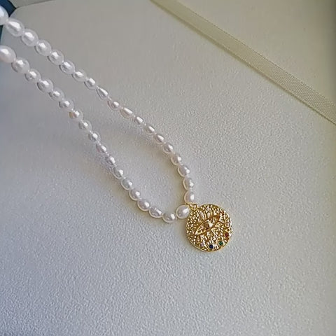 Collier Perle Œil Turc Intemporel