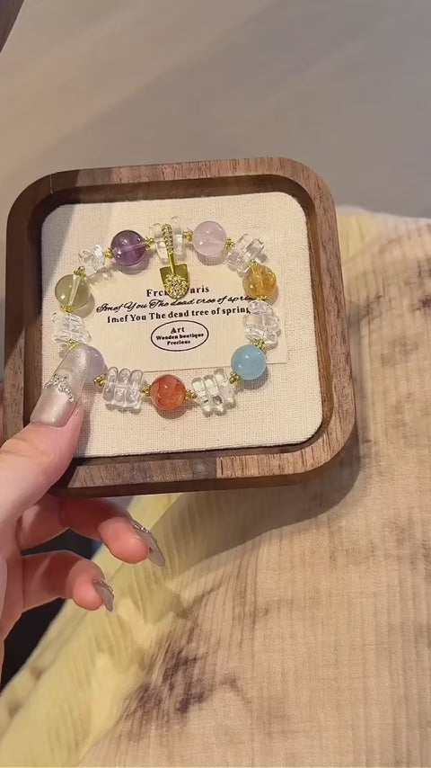 Multi‑Stone Clear Quartz Bracelet-Self‑Growth