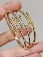 Classic Nail 18K Bracelet, Versatile Matching, Self Love Jewelry