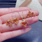 Collier Cœur Étincelant en Cristal Naturel