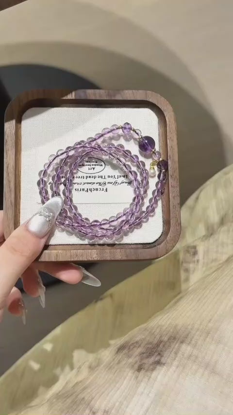 Amethyst Multi‑Loop Bracelet-Broaden Mindset Emotional Cleansing