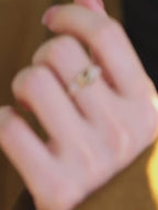 Bague Planète Œil de Tigre en Cristal de Guérison, Talisman Richesse et Courage